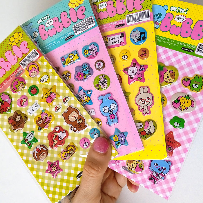 STRAWBERRY MINI BUBBLE STICKERS – MONANBEAR