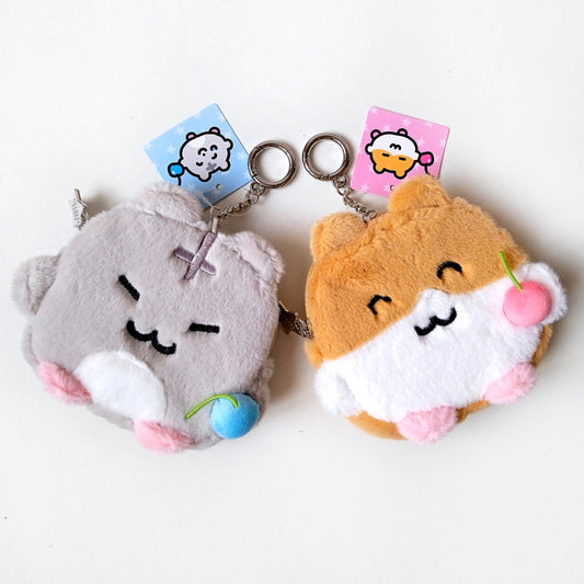 FLUFFY HAMSTER KEYCHAIN POUCH β HEEHEE CLUB