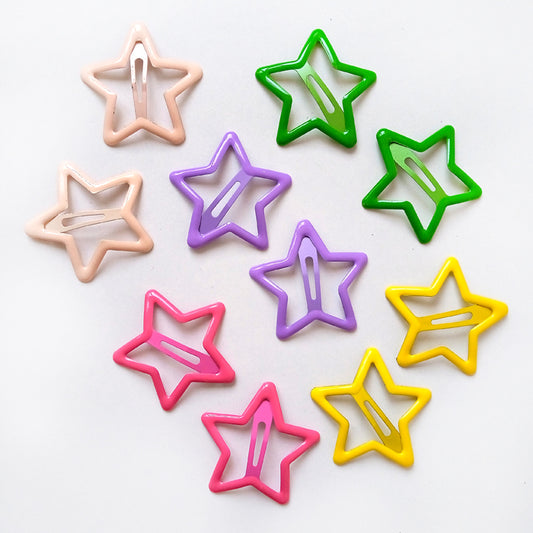 XL STARS HAIRCLIP SET