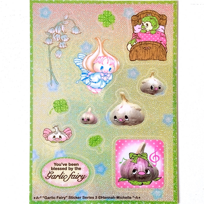 GARLIC FAIRY STICKERS – HANNAH-MICHELLE