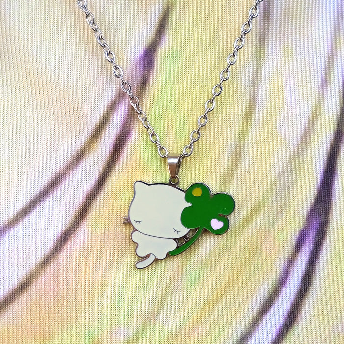 CLOVER NECKLACE ★ YELLOW CAT – SUNONEBIRD