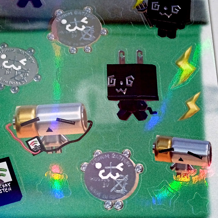 BATTERY STICKERS – HUHUEE