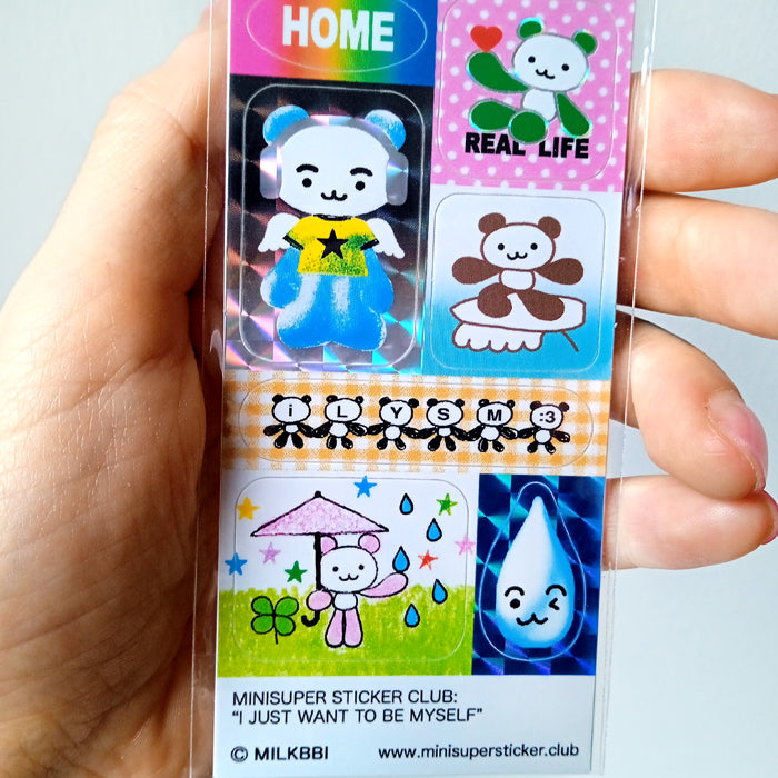 I JUST WANT TO BE MYSELF STICKERS – MILKBBI