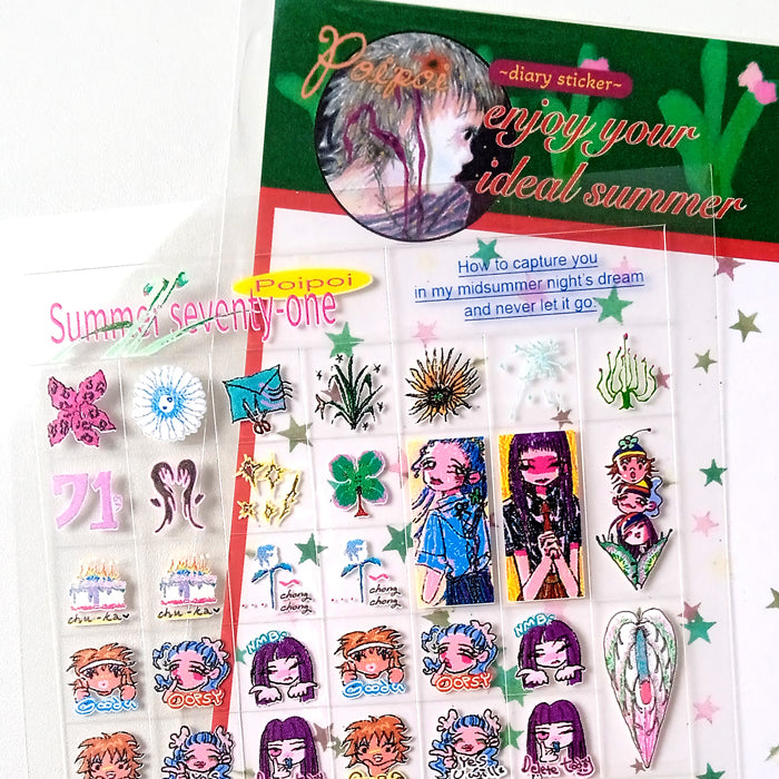 SUMMER DIARY STICKERS – HAHNAN