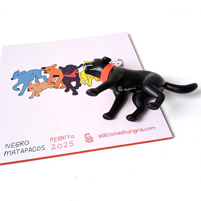 NEGRO MATAPACOS ART TOY – MALDITO PERRITO