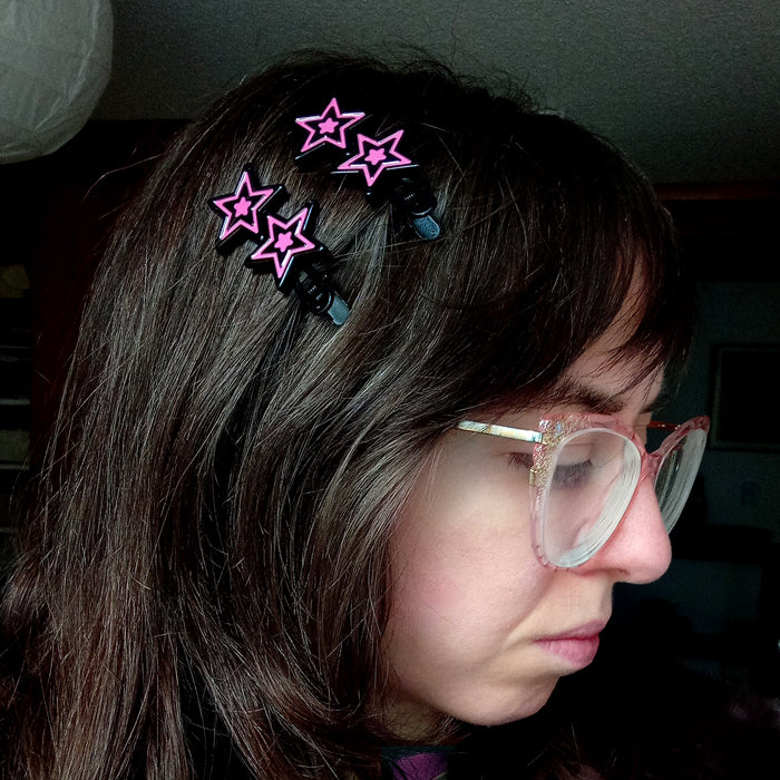 EMO STAR HAIRCLIPS