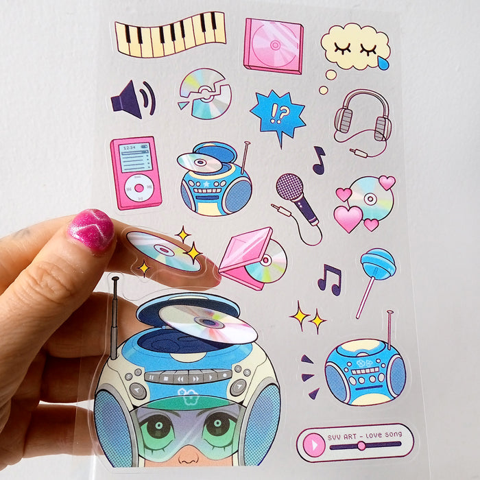 CD PLAYER STICKERS – SVV ART