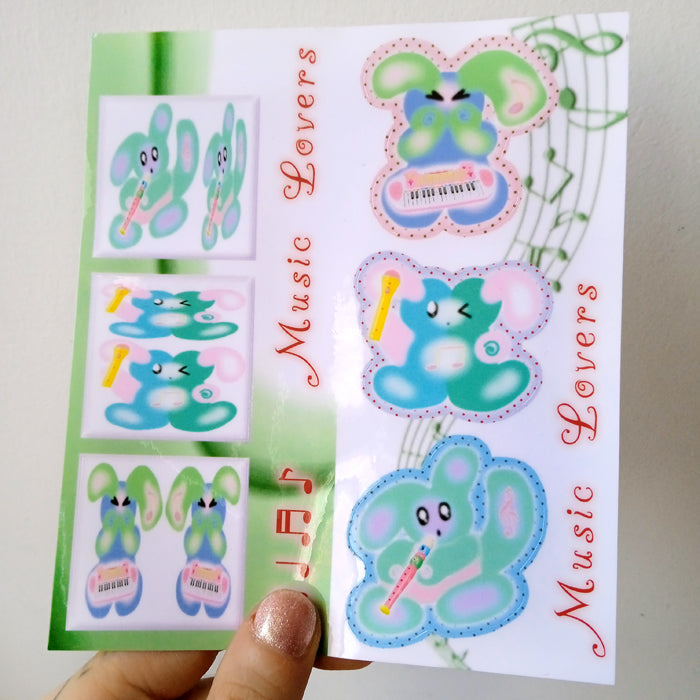 MUSIC LOVERS STICKERS – THEIRFIELDNOTES