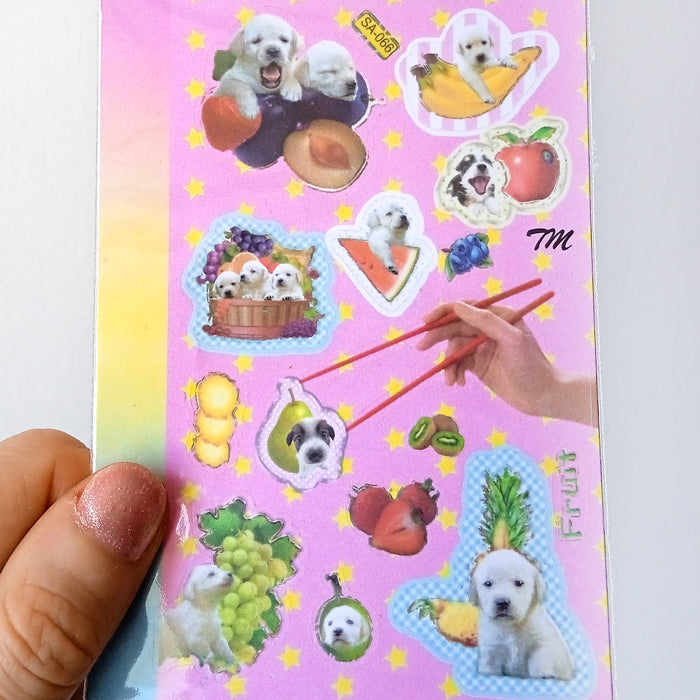 FRUITY PUPS STICKERS – THIS MOMENT
