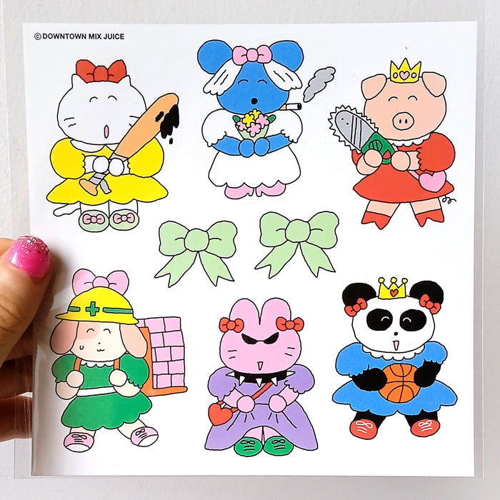 DMJ PRINCESS STICKERS – DOWNTOWN MIX JUICE