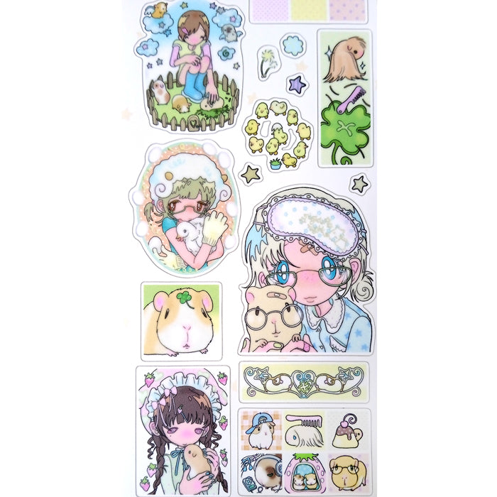 GUINEA PIG PARTY STICKERS – SUNONEBIRD