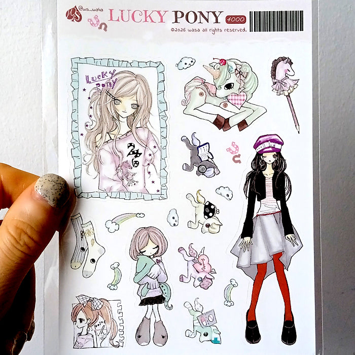 LUCKY PONY STICKERS – WASA