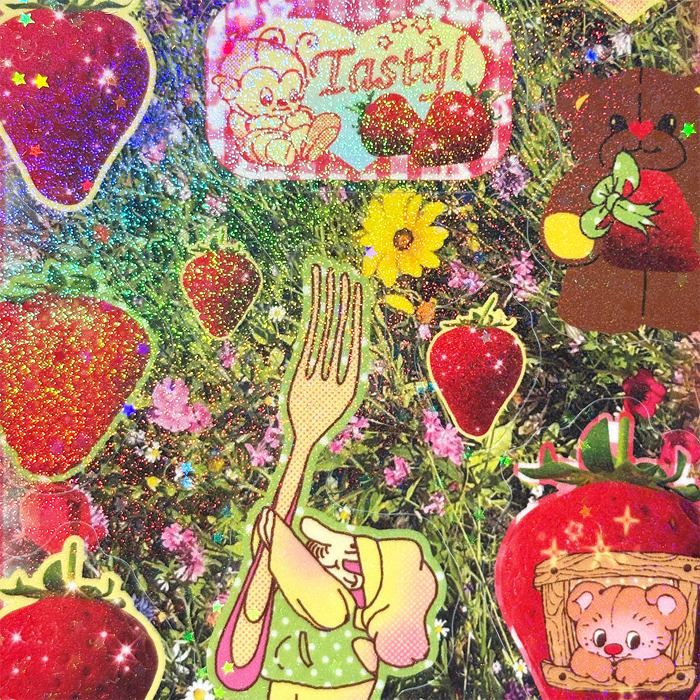 STRAWBERRY PICNIC STICKERS – HANNAH-MICHELLE