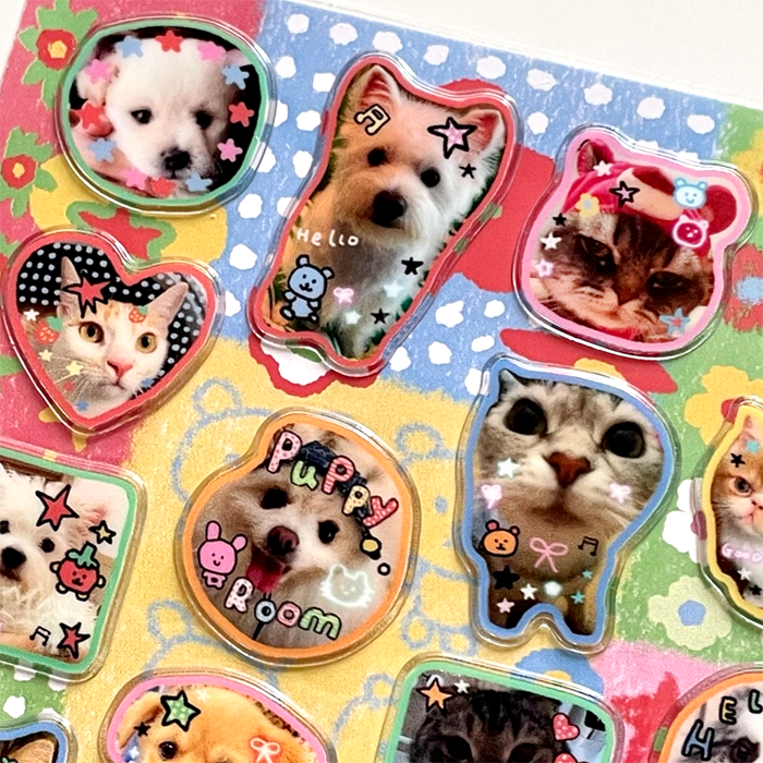 PET DOODLE BUBBLES 3D STICKERS – TOMATO BEAR