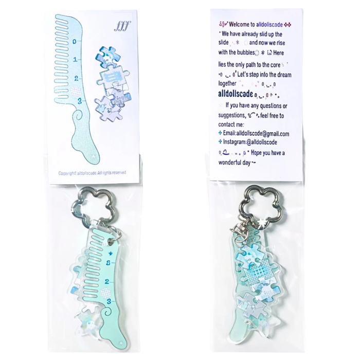 COMB RULER KEYCHAIN – ALLDOLLSCODE