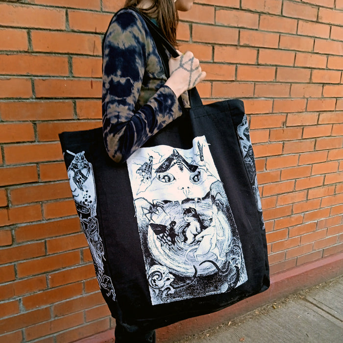 CAT'S NIGHTMARE XL TOTE BAG – GABRIELA FRAGA