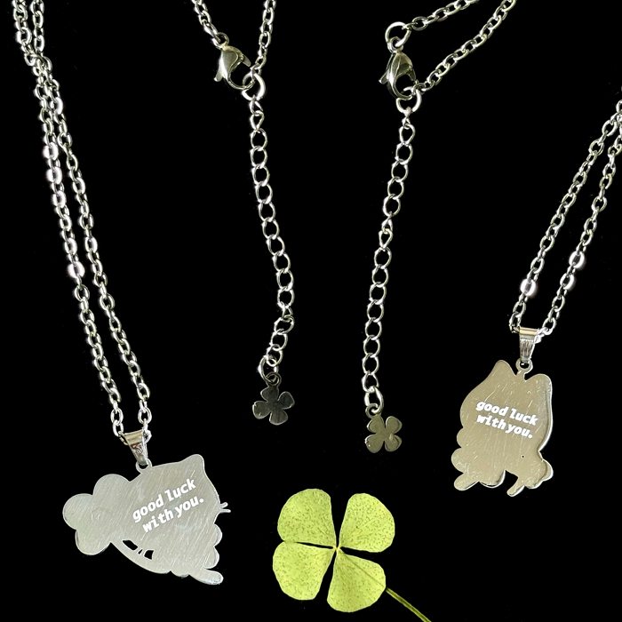 CLOVER NECKLACE ★ YELLOW CAT – SUNONEBIRD