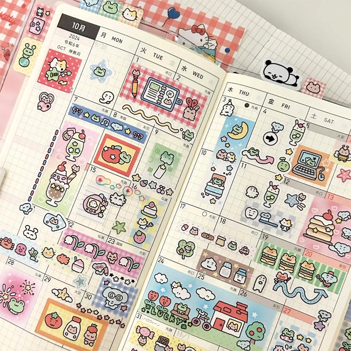 GRID DOODLE STICKERS – DEKHOBOKHO
