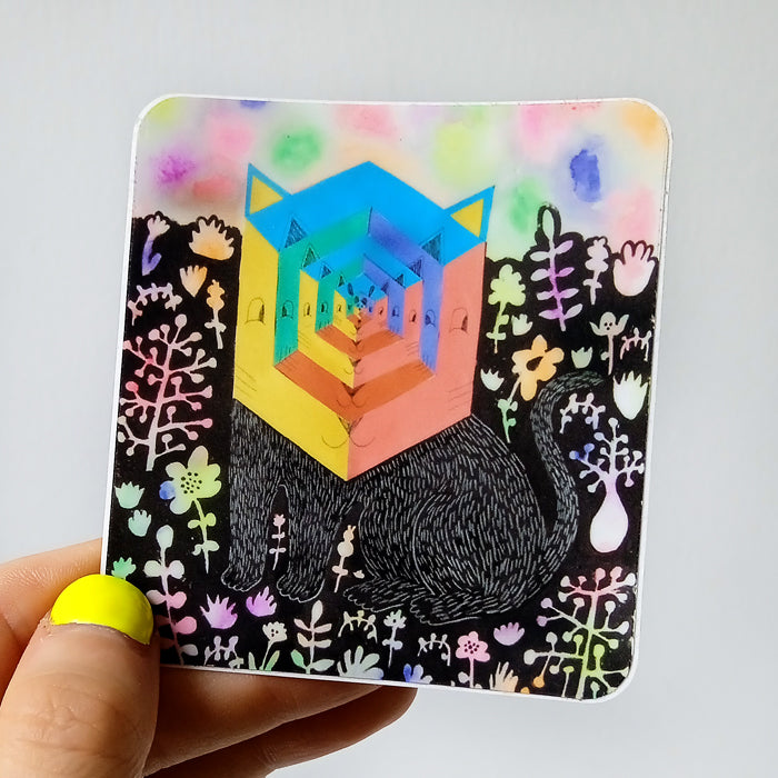 ACID CAT STICKERS – GINETTE LAPALME