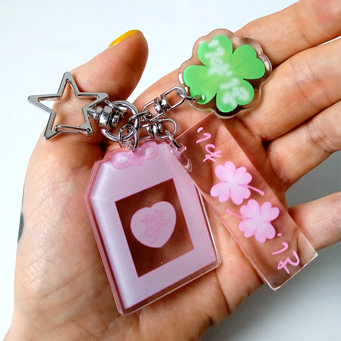 LUCKY ACRYLIC KEYCHAIN