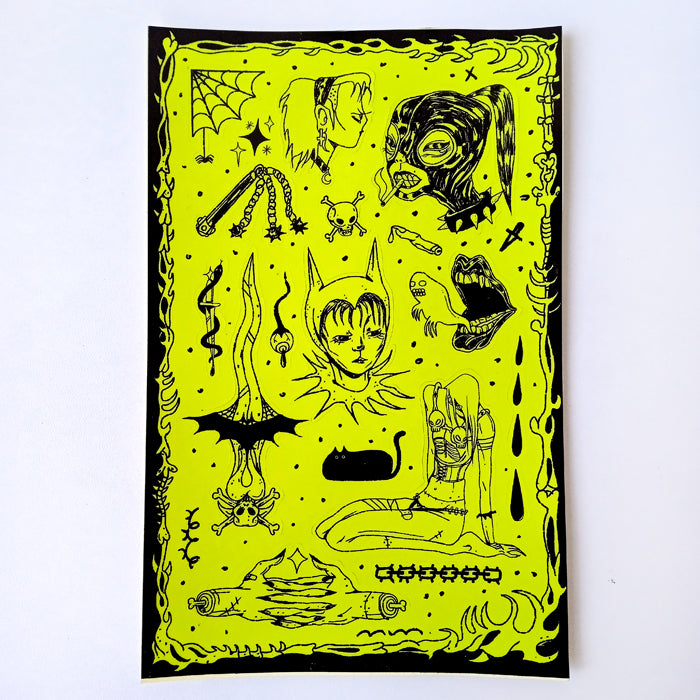 GLOW IN THE DARK MISTRESS STICKERS - MARIA MAGANA