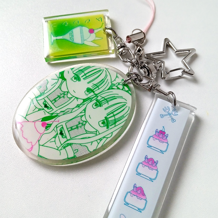 MELON MAIDS ACRYLIC KEYCHAIN