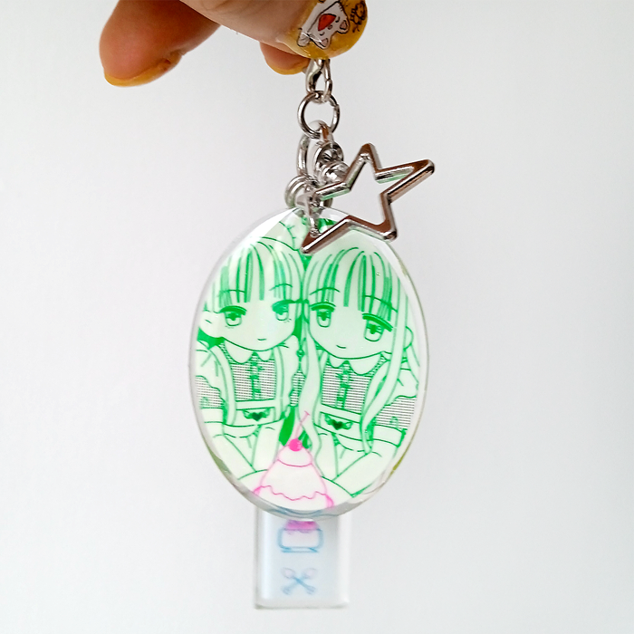 MELON MAIDS ACRYLIC KEYCHAIN