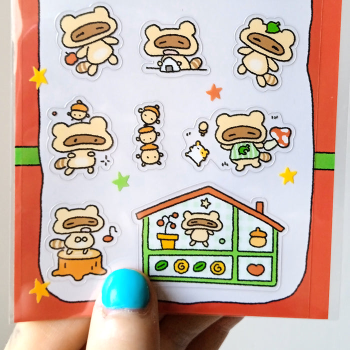 RACOON HOUSE STICKERS – MUSIM