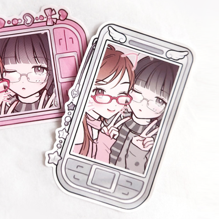 GLASSES GIRL STICKERS ★ DARK – MXX CLUB