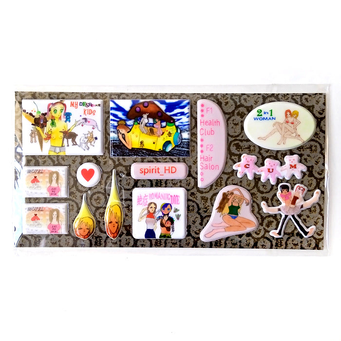 3D SPONGE GIRL STICKERS – NIPTONG