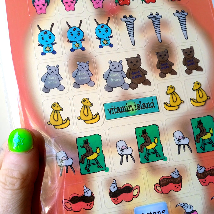 BEAR CAFE STICKERS – NIPTONG
