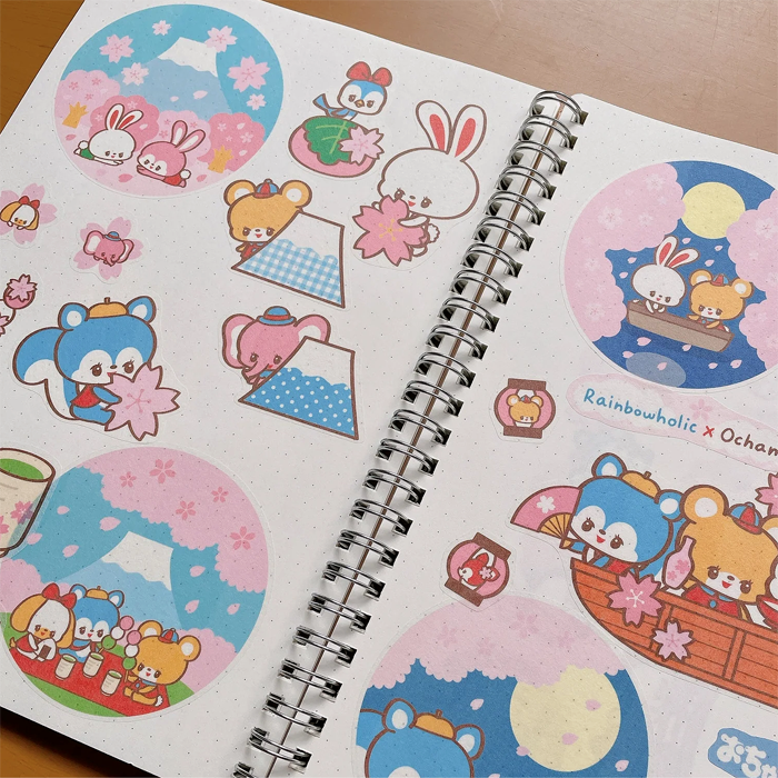 SAKURA STICKERS ★ DAY – OCHAME FRIENDS