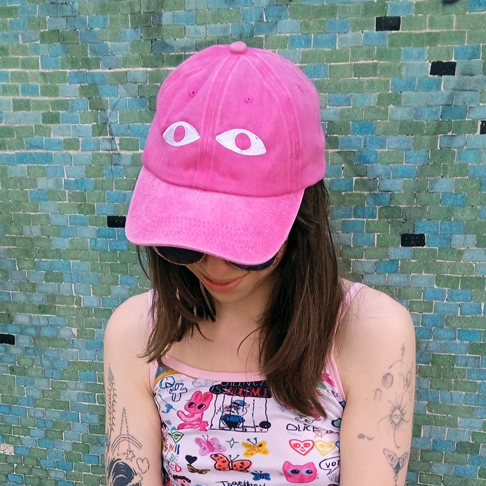 EYES HAT ★ PINK DENIM