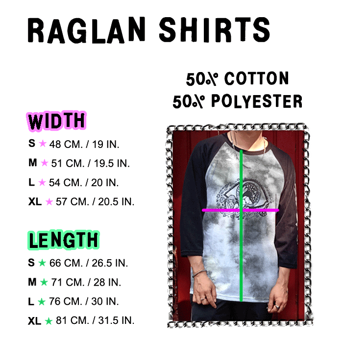SIZE CHARTS & INFO