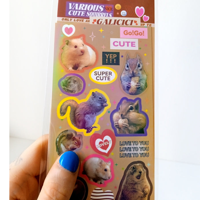 CUTE SQUIRRELS STICKERS