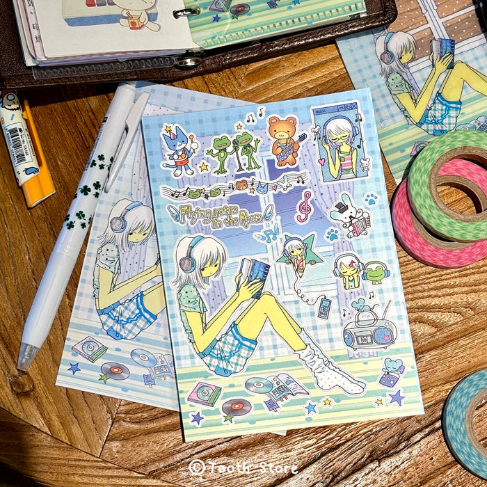 FLYING NOTES STICKERS – OOOCTOPUS