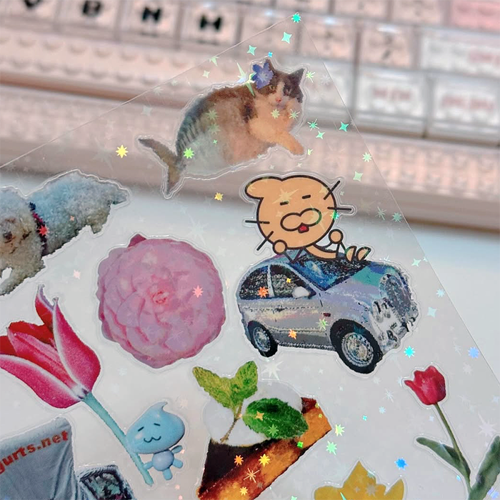 ENJOYMENT SPARKLY STICKERS – MUSHBUH