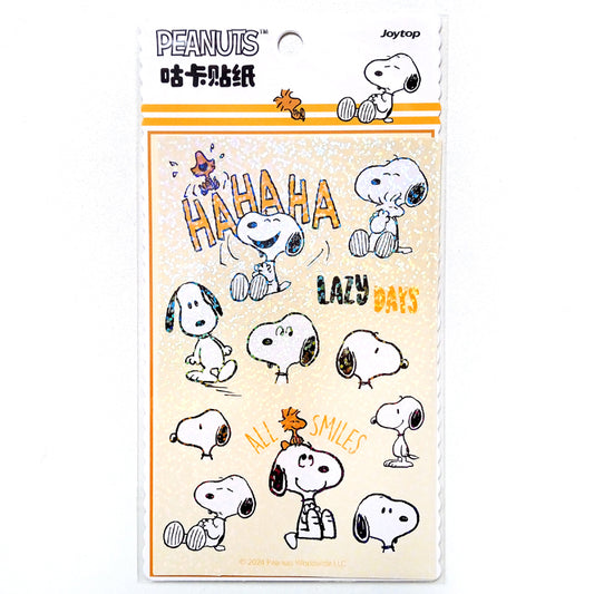 SNOOPY GLITTER STICKERS