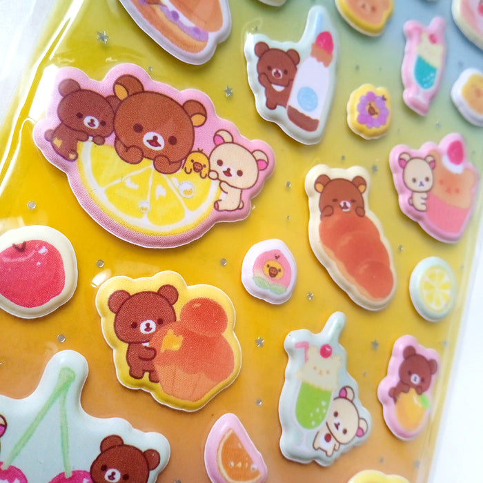 RILAKKUMA 3D STICKERS ★ FRUITS