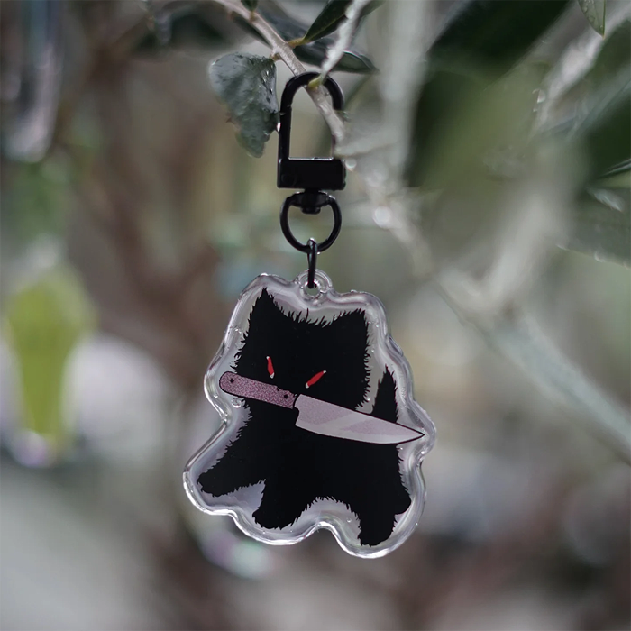 BAD KITTY KEYCHAIN – XUH