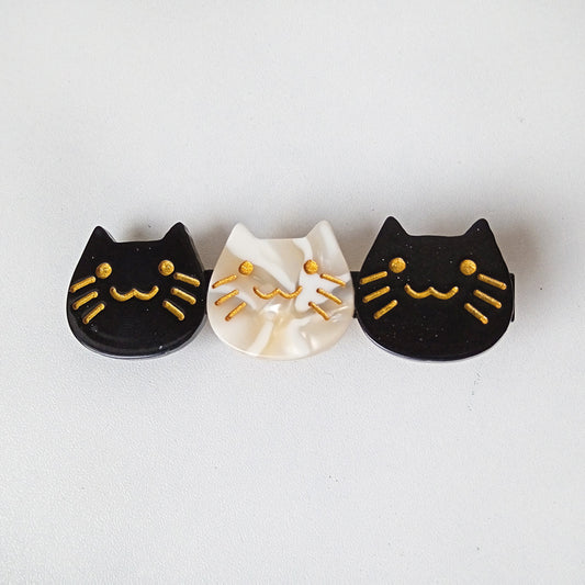 TWO TONE CATS HAIRPIN