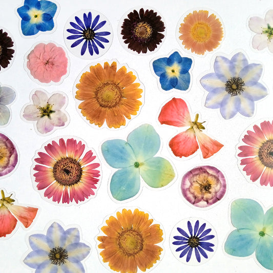 FLOWER CLEAR STICKERS
