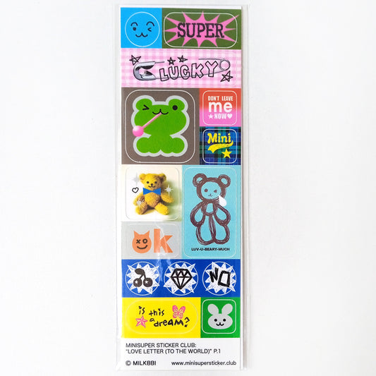 LOVE LETTER TO THE WORLD P1 STICKERS – MILKBBI