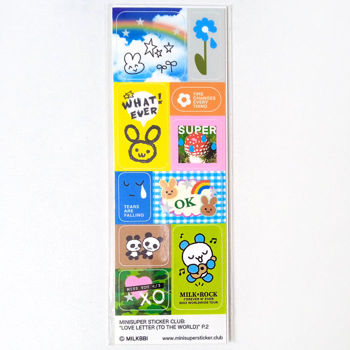 LOVE LETTER TO THE WORLD P2 STICKERS – MILKBBI