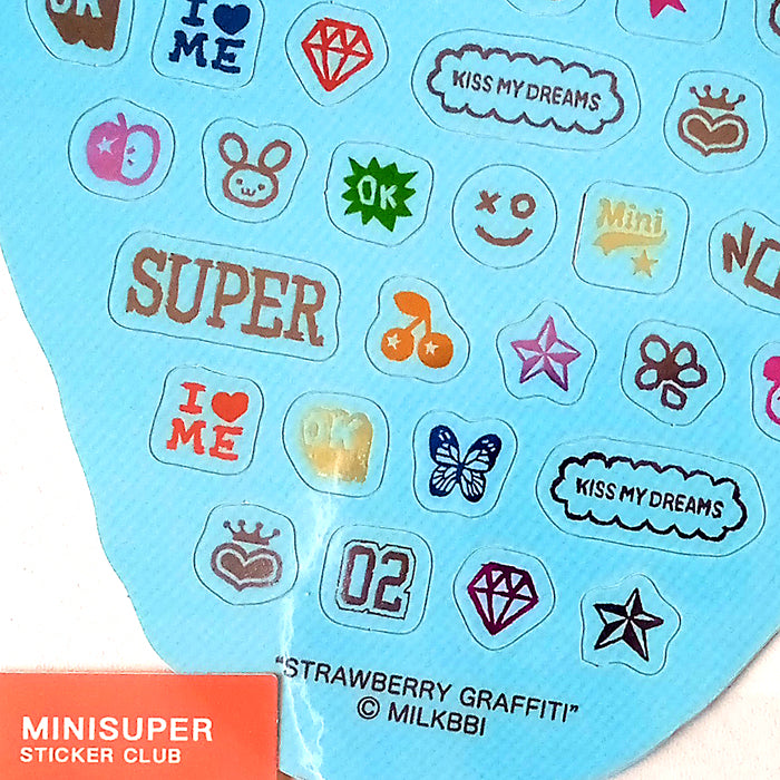 STRAWBERRY GRAFFITI STICKERS – MILKBBI