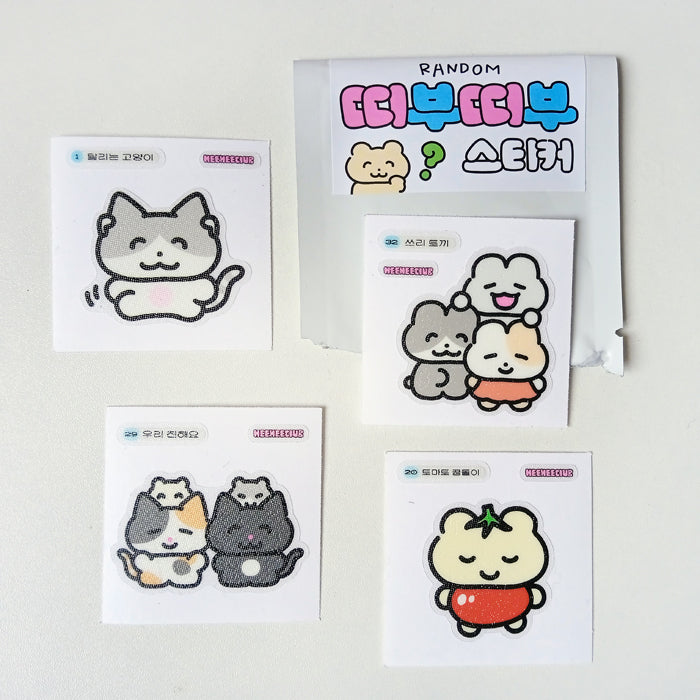 RANDOM 4 STICKER PACK – HEEHEE CLUB