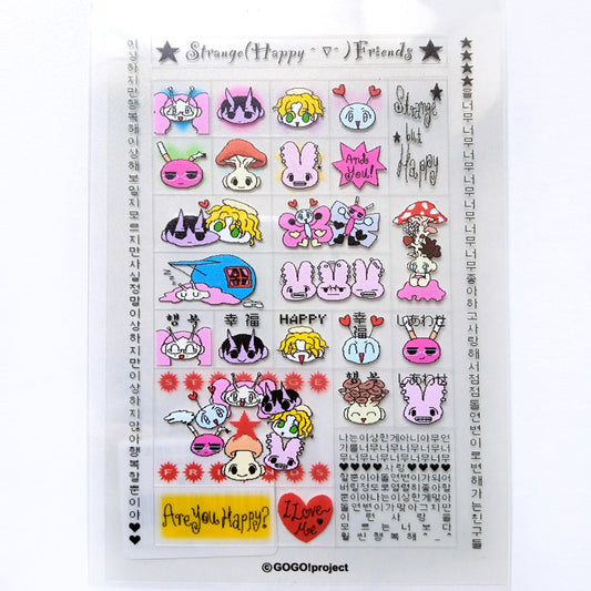 MY STRANGE FRIENDS STICKERS – GOGO! PROJECT