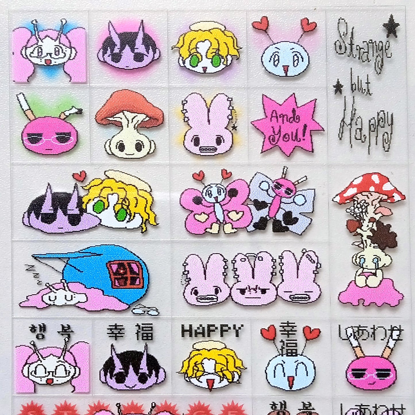 MY STRANGE FRIENDS STICKERS – GOGO! PROJECT