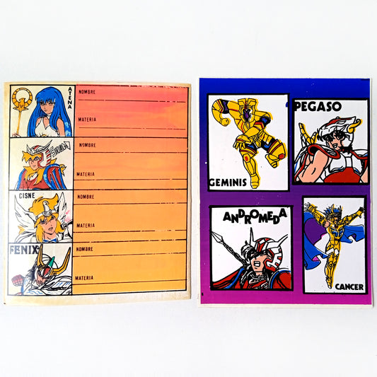 SAINT SEIYA LABEL STICKERS