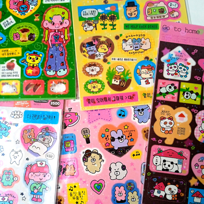 WE HELP EACH OTHER STICKERS – MONANBEAR